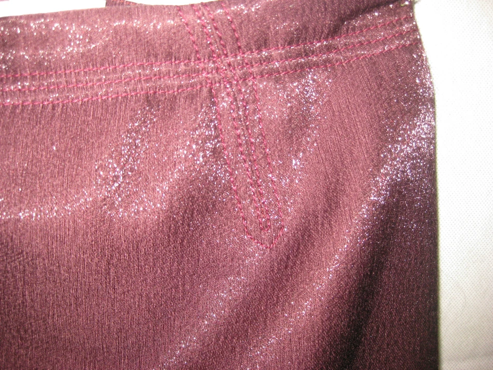 Falda Nina Ricci Talla 38 8 Borgoña Cóctel Diseñador Francés Foto 4 de 4