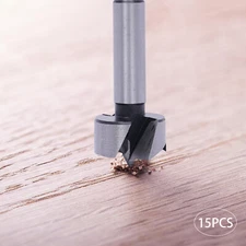 15Pcs Professional Wood Forstner Drill Cutting Tool Bit Kit Metric 10mm-50mm