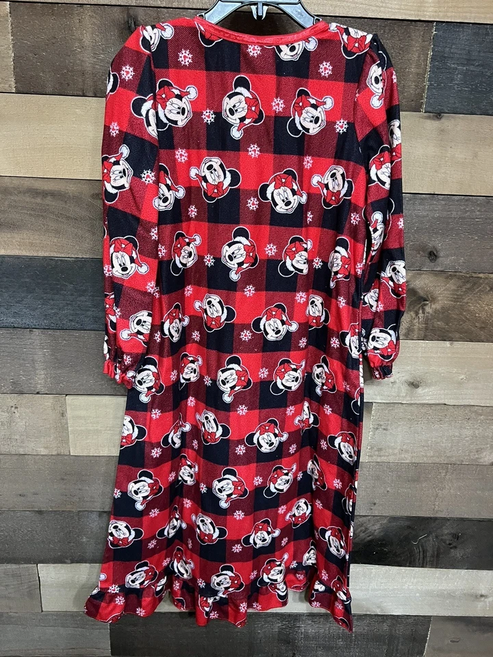 Camisón de Navidad a Cuadros Disney Mickey Minnie para Niñas Talla 6 Foto 4 de 4