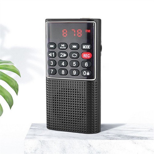 Mini radio digitale portatile ricaricabile lettore musicale MP3 FM USB SD scheda altoparlante - Foto 10 di 16