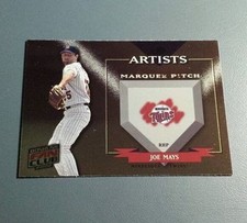 JOE MAYS 2002 DONRUSS FAN CLUB MARQUEE PITCH INSERT CARD # A-12 B3964