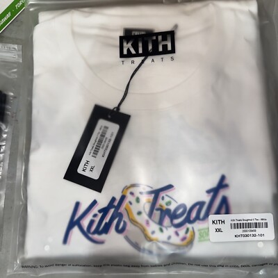 【KITH 】Treats Doughnut TEE / WHITE KITH Treats Doughnut Shop Tee - White – cleankixlab