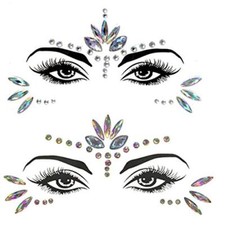 Mermaid Face Gems Stick Jewels for Women Cosplay Mermaid Halloween Club