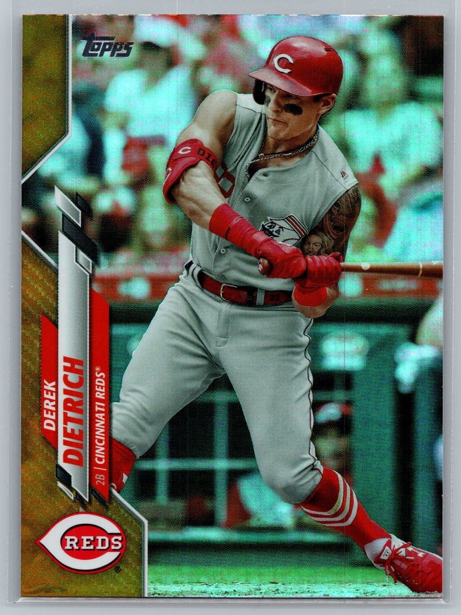 2020 Topps #209 Derek Dietrich Gold Foil