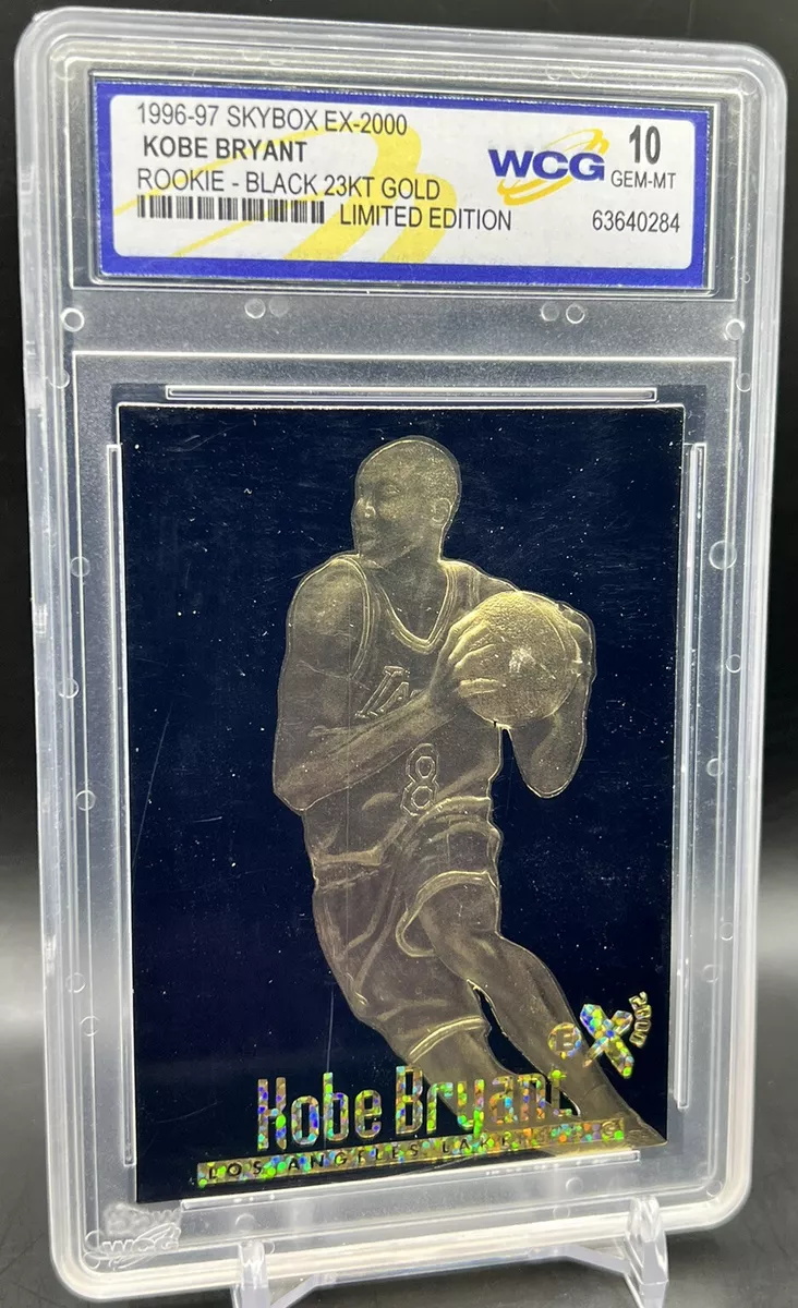 1996-97 SkyBox EX-2000 Black 23KT Gold Kobe Bryant Rookie WCG 10 HOF Lakers  RC