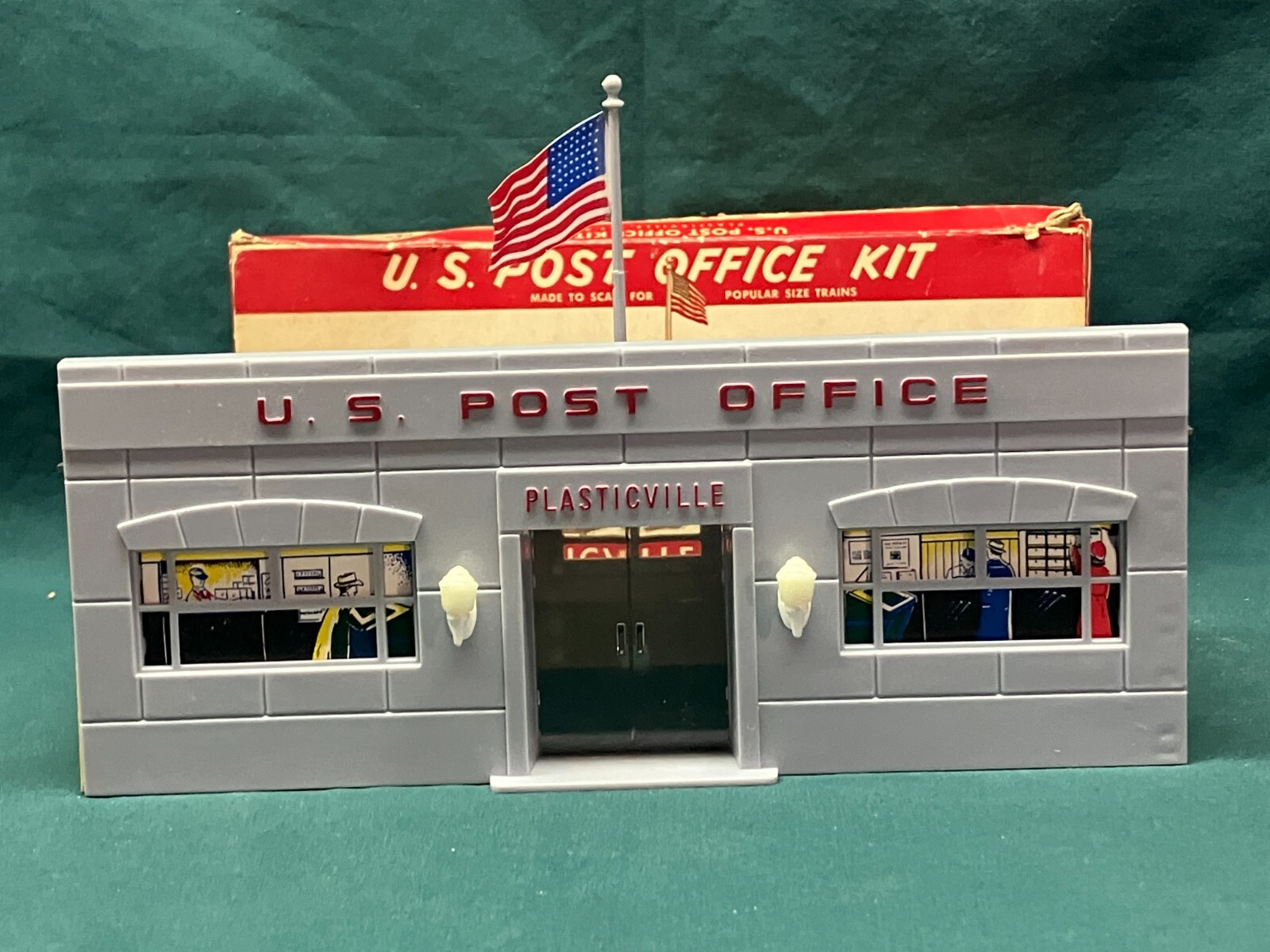 Plasticville PO1 Post Office in Original Box eBay