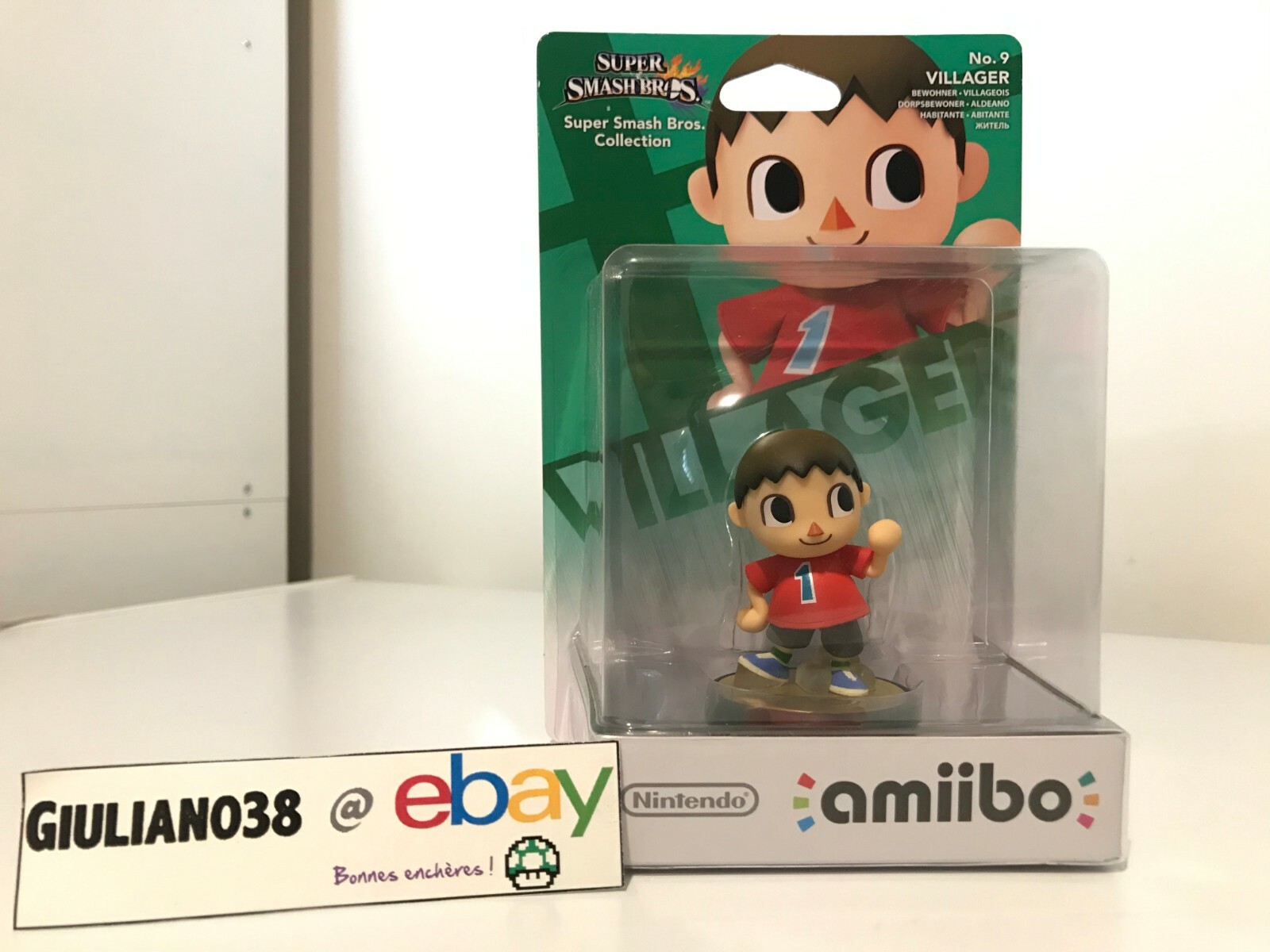 Amiibo Villageois 9 figurine pour tournois Super Smash Bros sur console Switch
