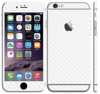 Strukturierte Kohlefaser Skin Aufkleber für Apple iPhone 6s & 6s PLUS + Wrap Decal  