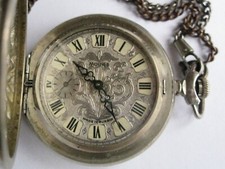 Rare MOLNIJA 3602 Russian Ornament Vintage pocket Watch USSR Perfect Condition