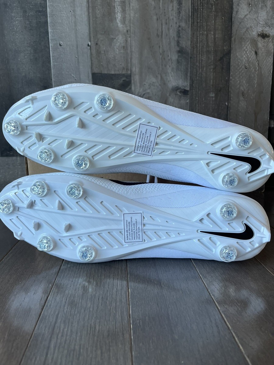 Nike Vapor Untouchable Pro 3D Mens Size 16 White Football Cleats AO3022-100 New Nike Vapor Untouchable Pro 3 Football Cleats White AO3022  main image 3