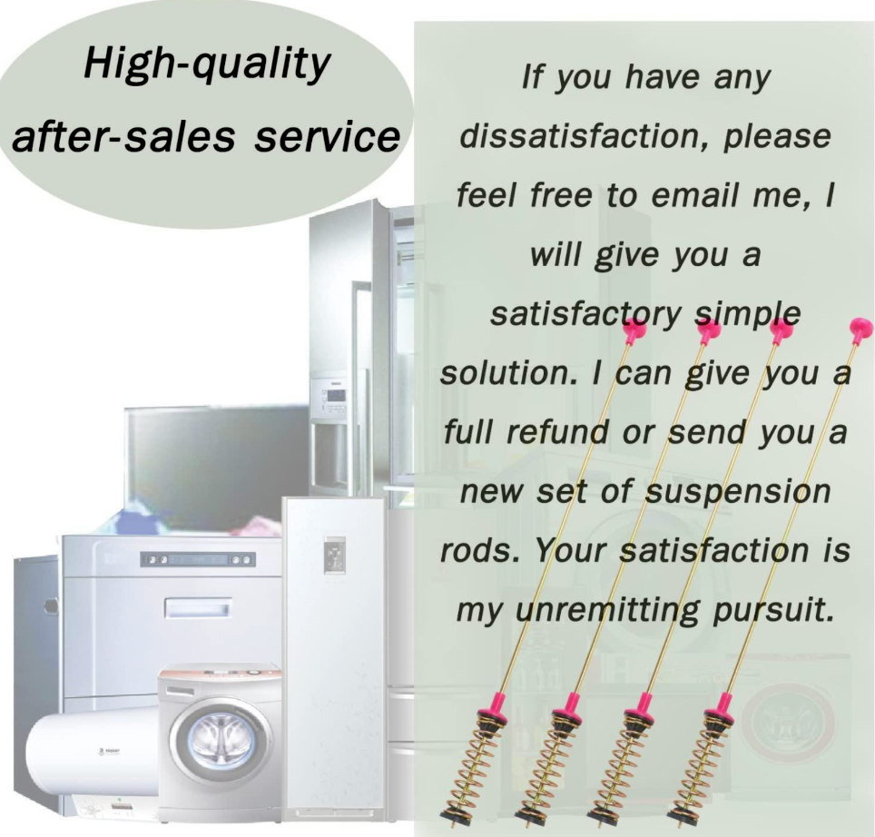 4 Washer Suspension Rods 26" Samsung WA456DRHDSU/AA00 WA456DRHDWR/AA