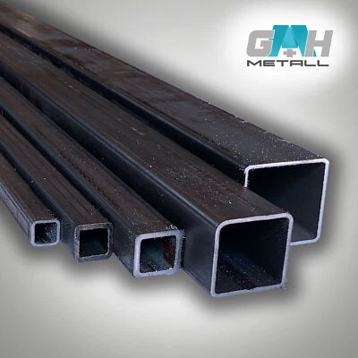 MARKENLOS Quadratrohr Stahl Vierkantrohr Stahlrohr Hohlprofil Stange Quadrat Rohr S235JR