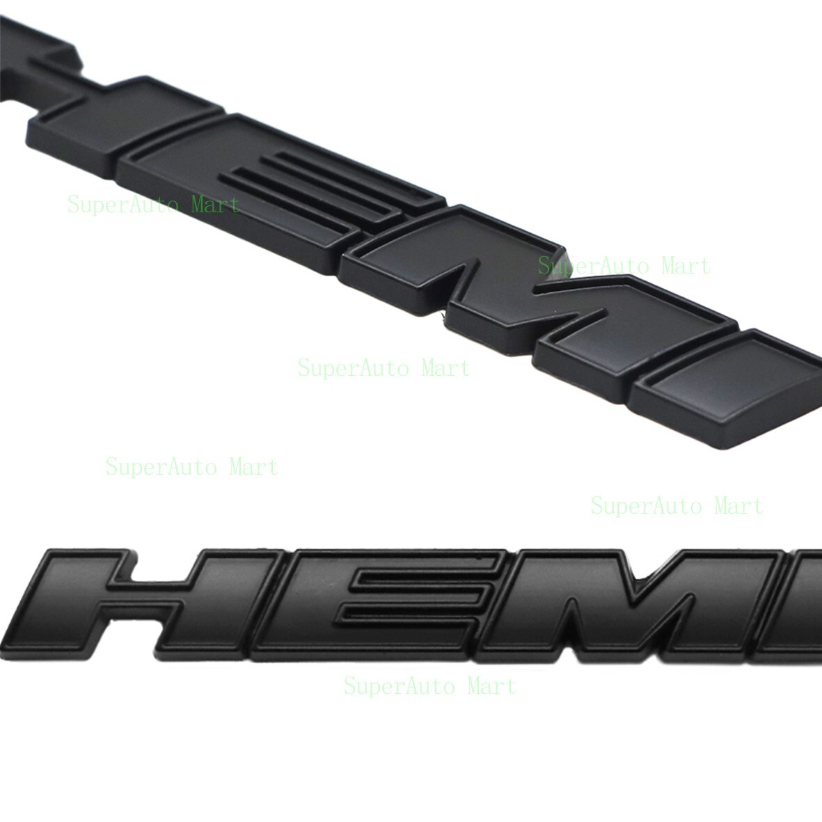 2020-2022 For R/T Black HEMI Emblem Badge 3D Fender Side Nameplate Matte Decal