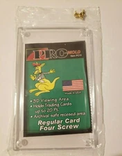 (6-Pack) Pro-Mold 4-Screw Screwdown Card Holder Recessed Regular Card Size