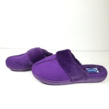 Floopi Women's Slippers Faux Fur Ladies Slipper Faux Fur Purple Size Medium 7-8