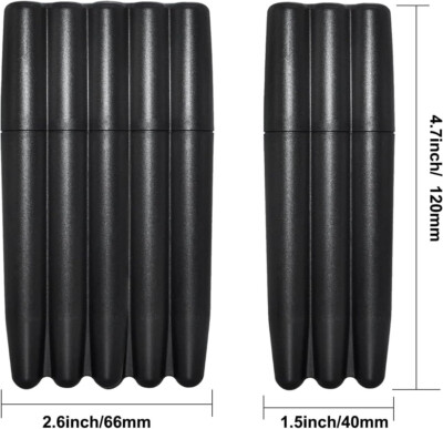 Black Cigarette Case Preroll Case Holds 3 and Holds 5 prerolls up to 110mm  1set