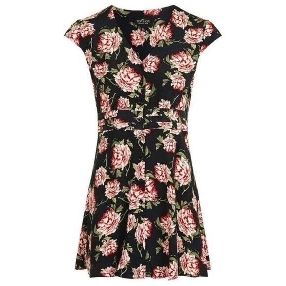 Topshop romantic bloom tea best sale dress