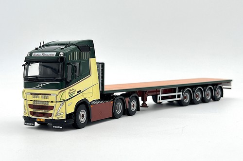 Volvo FH5 globetrotter 6x2 flatbed trailer "Torben Ramsdal" WSI truck models - 第 1/9 張圖片