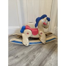Vintage 1988 Fisher Price Rocking Horse Pony Toddler Children's Ride On Toy 90s