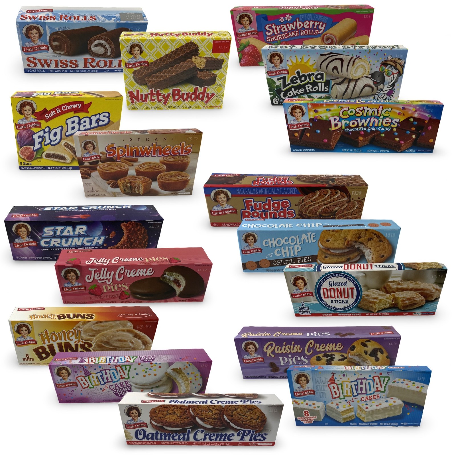 Caja multipack Little Debbie Snack Cakes | Elige tu variedad favorita: Creme Pi
