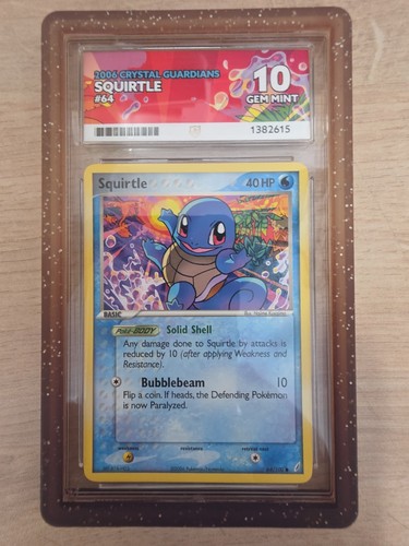 Squirtle graded ACE 10 for sale on eBay