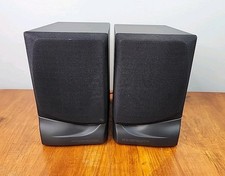 JVC UX-B1012 Bookshelf Speakers 8 Ohms Black Set of 2 Tested Working