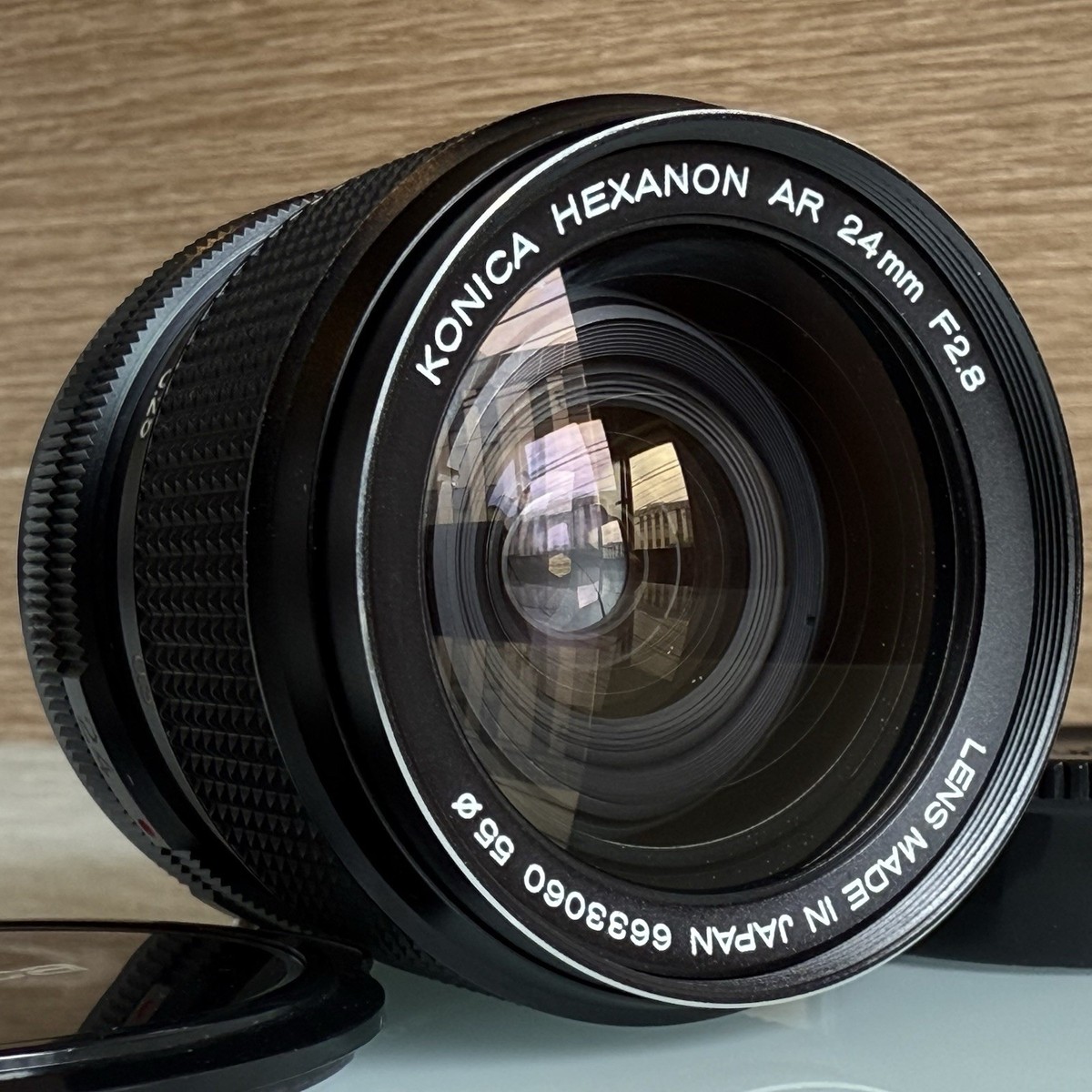 【美品】コニカ KONICA HEXANON AR 24mm F2.8 レンズ Exc+3] Konica Hexanon AR 24mm f2.8 MF Lens for AR Mount