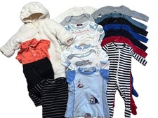 HUGE LOT of 20Pc Bundle Baby Boy Infant Sz 3-9M Fall Winter Cloth Rompers Pants