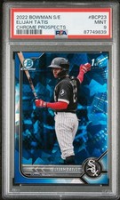 2022 Bowman Chrome Prospects Shappire Edition #BCP23 Elijah Tatis RC PSA 9 MINT