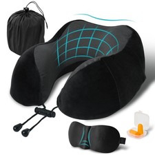 Travel Pillow, Memory Foam Neck Pillow for Traveling, U Shape Neck Pillow Air...