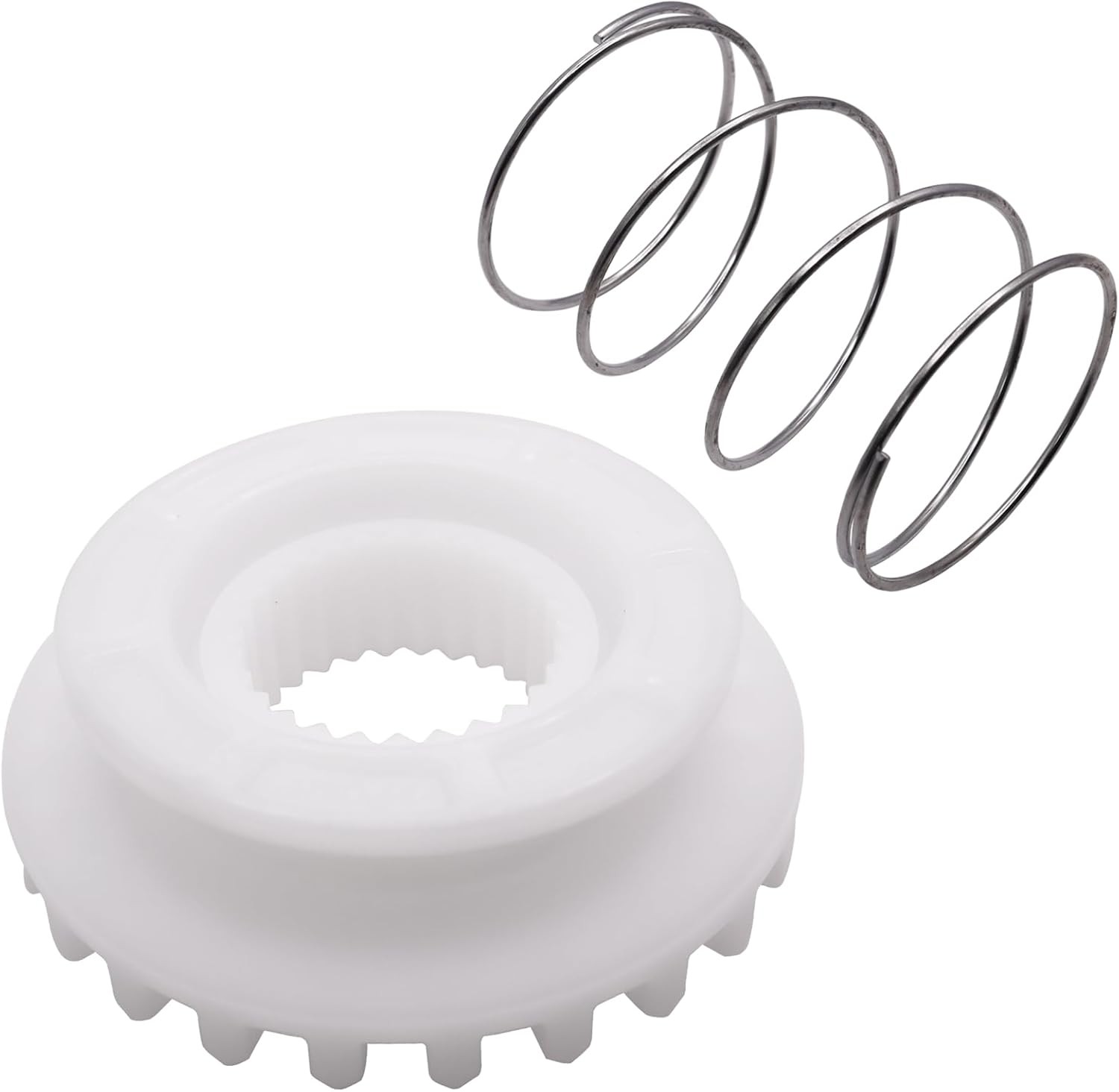 WH05X24185 Washing Machine Clutch with WH01X24434 Washer Spring in White and Silver
