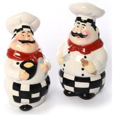 Fat Chef Salt and Pepper Shaker Set