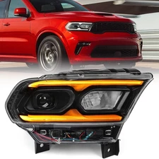 Full LED Headlight Assembly Compatible with Dodge Durango Right(Passenger)