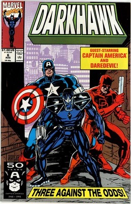 Darkhawk #6 1991 Marvel Comics VF/NM Comic Book Direct Edition