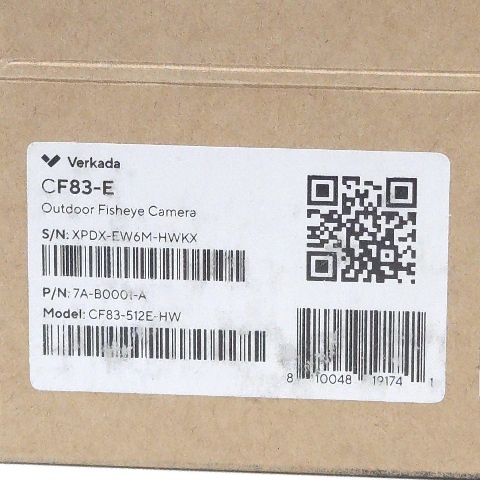 New/Sealed/Unclaimed Verkada CF83-E Outdoor Fisheye Camera 12MP (CF83-512E-HW)