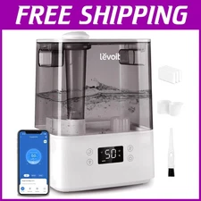 Smart 6L Cool Mist Humidifier, Essential Oil Diffuser - Gray