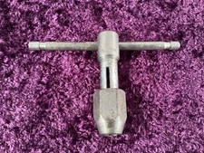 Vintage T-handle tap wrench VM 5mm-8mm  Adjustable chuck Split Style USA