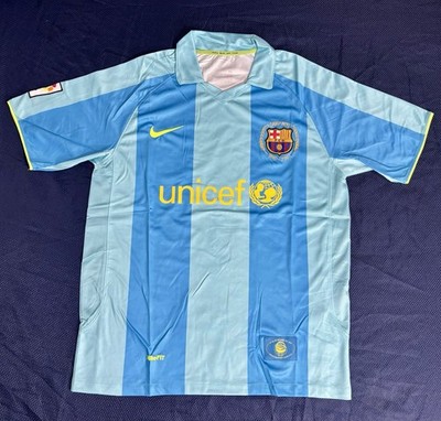 2007/09 FC Barcelona Away Jersey size XL | eBay