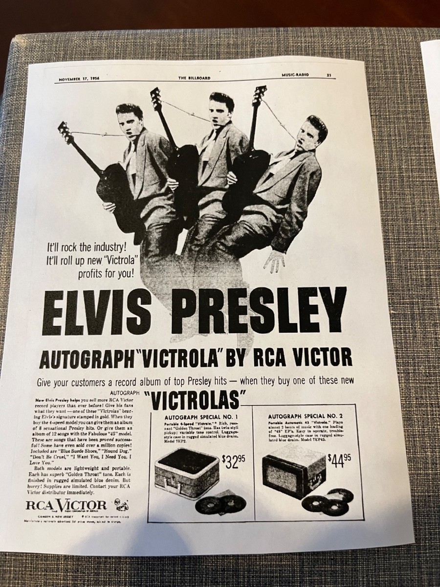 j*y様 RCA BA-55A ステレオプリアンプ Elvis Presley RARE RCA 7-EP-45 Record Player in AS IS non working