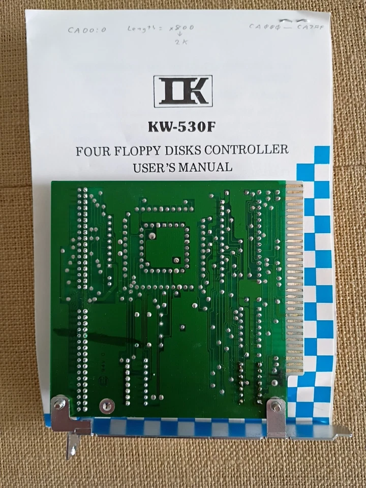 Controlador de disquete (4) tarjeta FDC 4 unidades KW-530F tarjeta adicional Foto 4 de 4