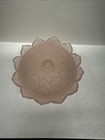 Vintage Frosted Pink Glass Candy Dish?With Lead 5”Wide 1 1/2 Deep Unmarked — photo 2