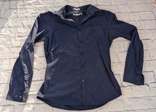 Calvin Klein Shirt Signature Slim Button Up Checks Blue  Black Mens Sz Small