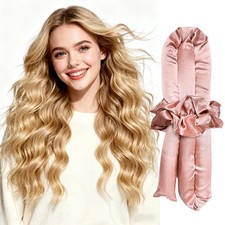 Serenade Satin Heatless Curls Overnight for Long 1 Count Pack of 1 , Rosy