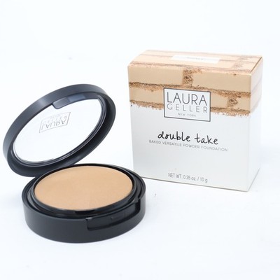 Laura Geller Double Take Baked Versatile Powder Foundation 0.35oz - Honey