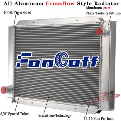 209000 Universal 2 ROW All Aluminum Airboat Radiator 31'' x 21'' Overall