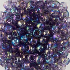8/0 TOHO ROUND Transparent Rainbow Sugar Plum Seed Bead 8g