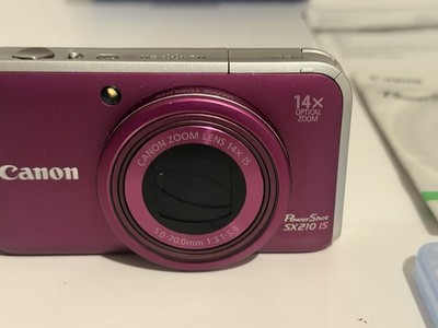 Canon PowerShot SX210 IS 14.1MP Digital Camera - Purple for sale