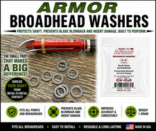 STEEL POINT LOCKS Arrow WASHERS - BROADHEAD PROTECT SHAFTS INSERTS Archery USA