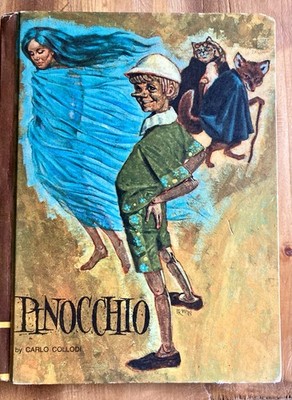 PINOCCHIO by CARLO COLLODI 1968 VINTAGE ILLUSTRATED HC BOOK UNABRIDGED COMPLETE
