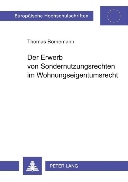 Der Erwerb Von Sondernutzungsrechten Im Wohnungseigentumsrecht Thomas Bornemann-image